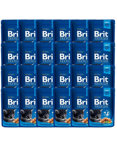 Premium Kitten kurczak dla kociąt saszetka 24 x 100 g