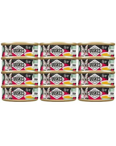 VOSKES Soup with Chicken 12x50 g vištienos sriuba katėms