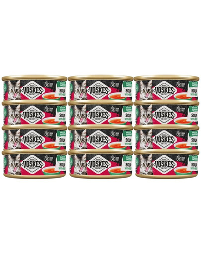 VOSKES Soup with Beef 12x50 g katėms skirta sriuba su jautiena