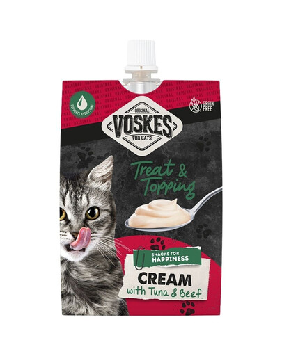 VOSKES Cream with Tuna and Beef 90 g kremas su tunu ir jautiena katėms