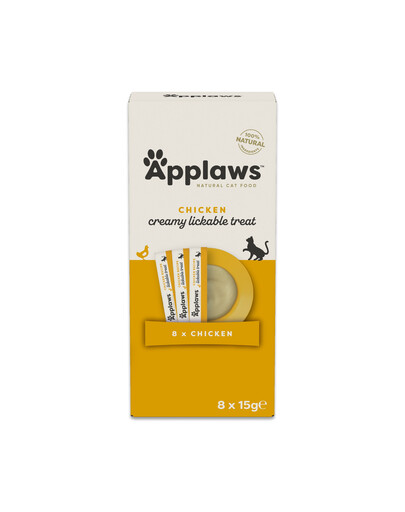 APPLAWS Cat Multipak przysmaków o smaku kurczaka do lizania dla kota 32x15g