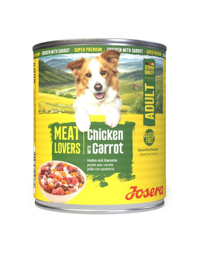 JOSERA Meat Lovers Menu Chicken and Carrot 800 g vištiena ir morkos, šlapias šunų maistas