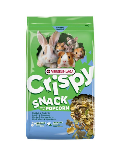 VERSELE-LAGA Crispy Snack with Popcorn 1,5 kg skanėstai su spragintais kukurūzais triušiams ir graužikams