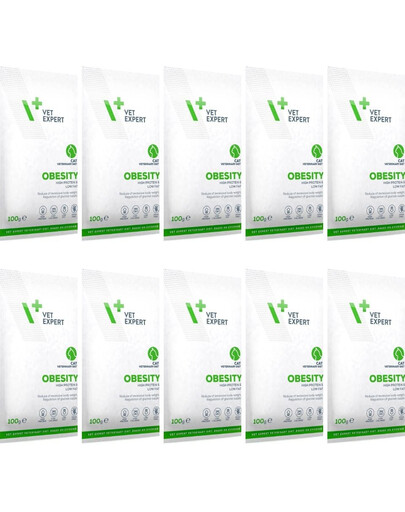 VET EXPERT Veterinary Diet Cat Obesity 10x100g mokra karma dla kotów redukująca nadmierną masę ciała