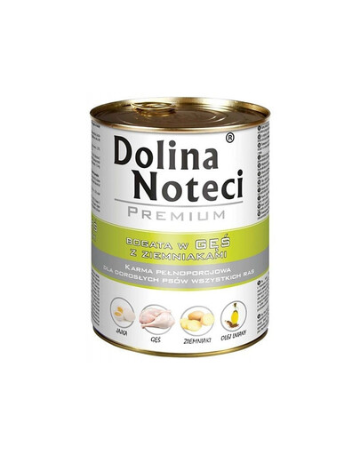DOLINA NOTECI Premium su žąsiena ir bulvėmis 12 × 400 g