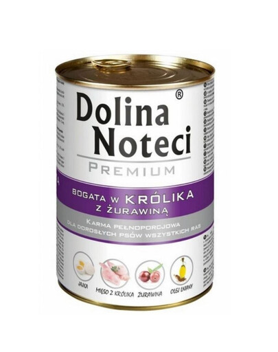 DOLINA NOTECI Premium su triušiena ir spanguolėmis 12 × 400 g