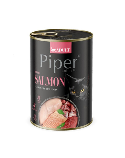 PIPER Animals Salmon 6x400 g su lašiša, drėgnas kačių maistas