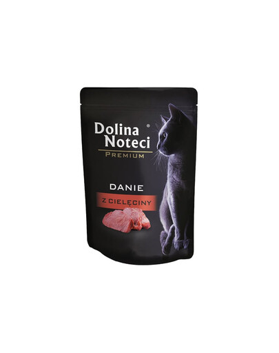 DOLINA NOTECI Premium veršienos patiekalas, 85 g drėgnų kačių ėdalo