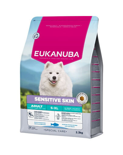 EUKANUBA Special Care Adult Sensitive Skin 2,3 kg sucha karma dla dorosłych psów z wrażliwą skórą