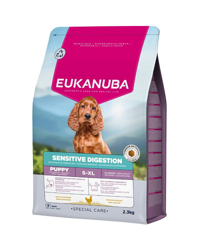 EUKANUBA Special Care Puppies with Sensitive Digestion 2,3 kg karma dla szczeniaków z wrażliwym układem pokarmowym