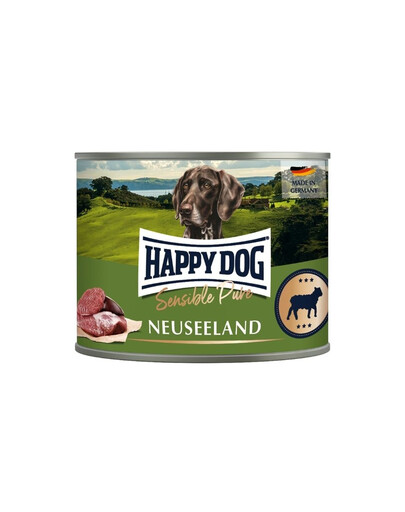 HAPPY DOG Sensible Pure Nowa Zelandia Jagnięcina 6x200 g šlapias šunų maistas