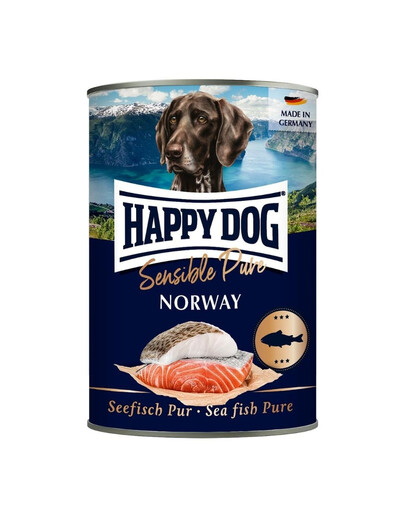 HAPPY DOG Sensible Norway žuvis  6 x 400 g šlapias šunų maistas