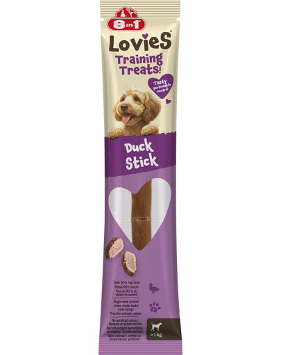8IN1 Lovies Training Treats Duck Stick 15g przysmak treningowy dla psa kabanosy z kaczki