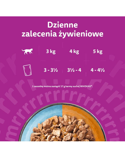 WHISKAS DUO Adult Karma mokra Z Lądu i Oceanu w galaretce, 40 x 85 g mokra karma dla kota