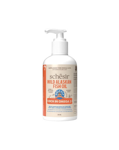 SCHESIR Omega 3 Plus 250 ml olej rybny dla psów lub kotów