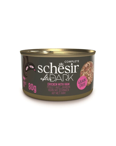 SCHESIR After Dark Mix skonių sultinyje 12x80 g drėgnas maistas katėms