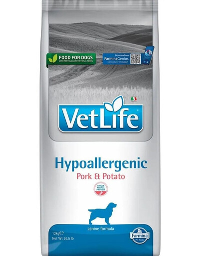 FARMINA Vet Life Hypoallergenic Pork Potato suaugusiems šunims 12kg + 3 x FARMINA Vet Life Dental Treat Hypoallergenic Pork Medium/Maxi 100 g (7 vnt.) NEMOMKAMAI!