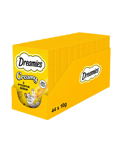 DREAMIES Creamy karma uzupełniająca z pysznym serem dla kota 11 x 4x10 g