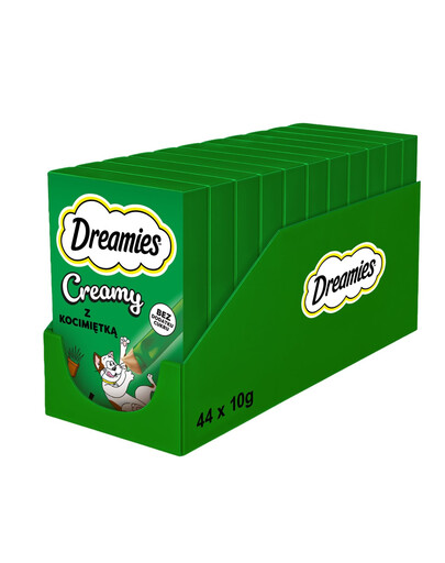 DREAMIES Creamy karma uzupełniająca z pyszną kocimiętką dla kota 11 x 4x10 g