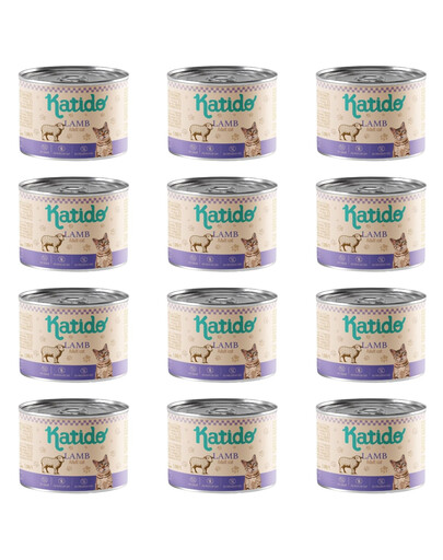 KATIDO su aviena 12 × 200 g – drėgnas ėdalas katėms