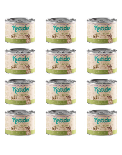 KATIDO su šerniena 12 × 200 g – drėgnas ėdalas katėms
