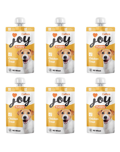 CALIBRA Joy Dog Yummy Chicken Treat 6x100 g kurczak, pasta mięsna dla psów
