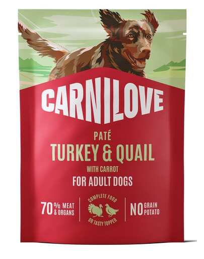 CARNILOVE Dog Pouch Turkey and Quial 300g karma mokra indyk i przepiórka dla dorosłych psów