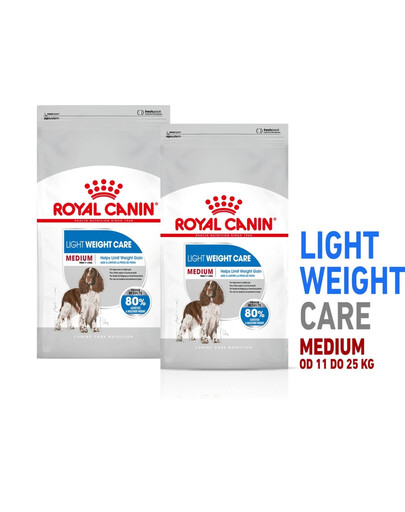 ROYAL CANIN CCN Medium Light Weight Care 2x12 kg Sausas maistas suaugusiems vidutinių veislių šunims, linkusiems priaugti svorio