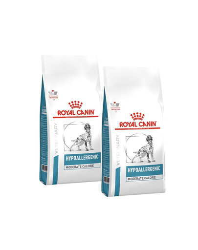ROYAL CANIN Veterinary Dog Hypoallergenic Moderate Calorie 2x14 kg