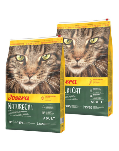 JOSERA Nature Cat karma bezzbożowa dla kota 20 kg (2 x 10 kg)