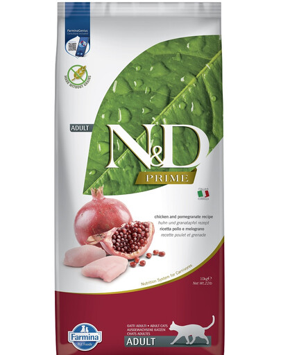 FARMINA N&D Prime Chicken & Pomegranate Adult Cat 2x10 kg