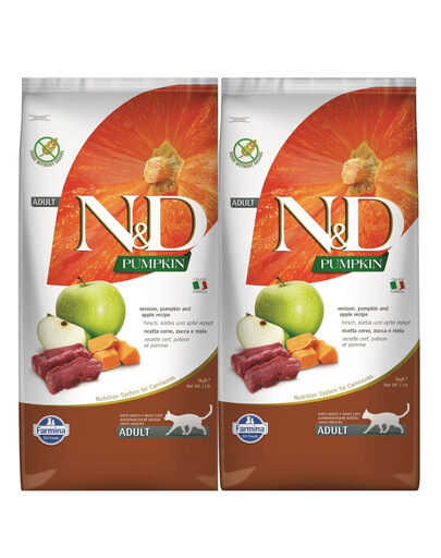 FARMINA N&D Pumpkin Cat vension & apple 2x5 kg