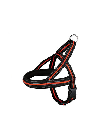 Trixie petnešos s-m 30–50 cm / 35 mm juodos - oranžinės