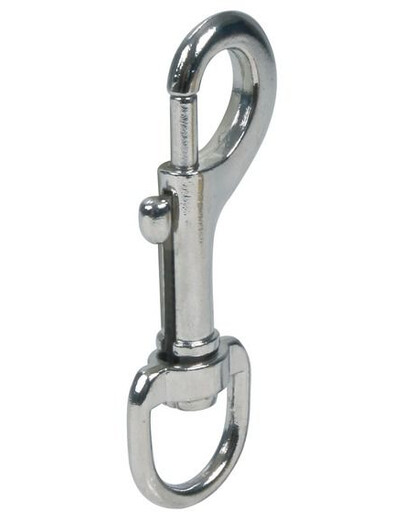 Trixie chromuotas karabinas pavadėliui 8,5 cm 19 mm