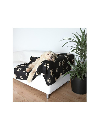 Trixie antklodė Barney 150 X 100 cm juoda su letenom