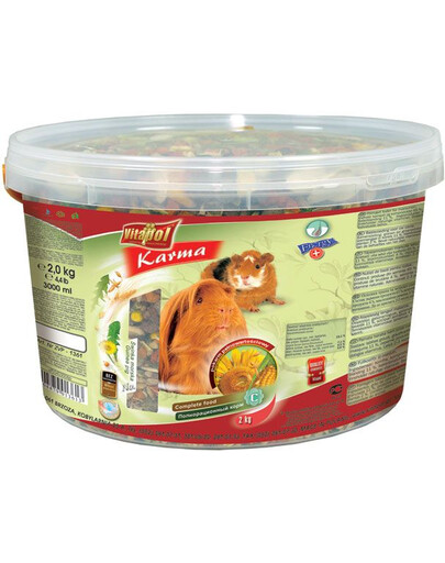 Vitapol maistas jūrų kiaulytėms - kibiras 2 kg