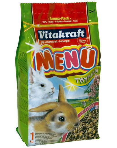 VITAKRAFT Menu thymian karma dla królików asb 1 kg