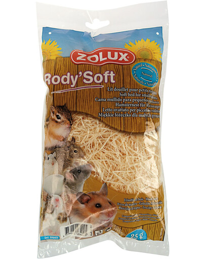 Zolux Rody'Soft Natural Wood - natūralūs medienos šiaudai guoliui