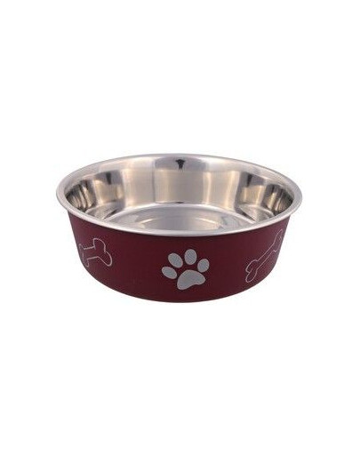 Trixie metalinis dubenėlis su plastikine danga 2.0 l / 23 cm