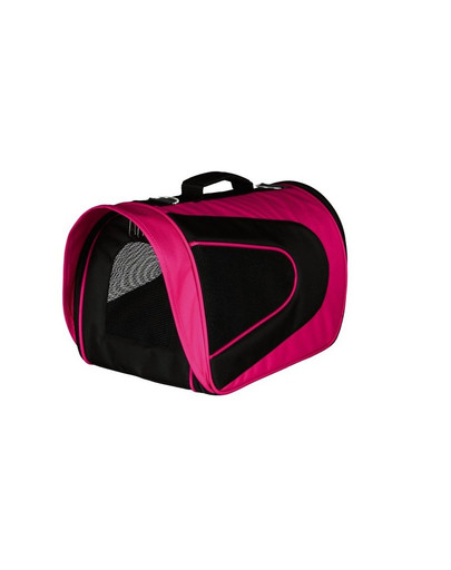 Trixie Alina nailoninis kelioninis krepšys 22 x 23 x 35 rožinis-juodas