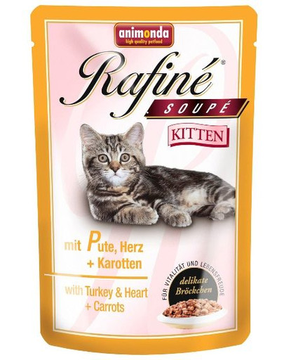 ANIMONDA Rafiné soupe kitten krůtí srdce mrkev 0.1 kg