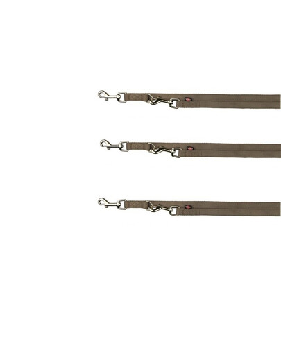 Trixie Premium dvigubas pavadėlis Splot  xs-s 2 m/15 mm rudas