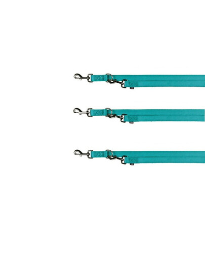 Trixie Premium dvigubas pavadėlis xs 2 cm/10 mm mėlynas