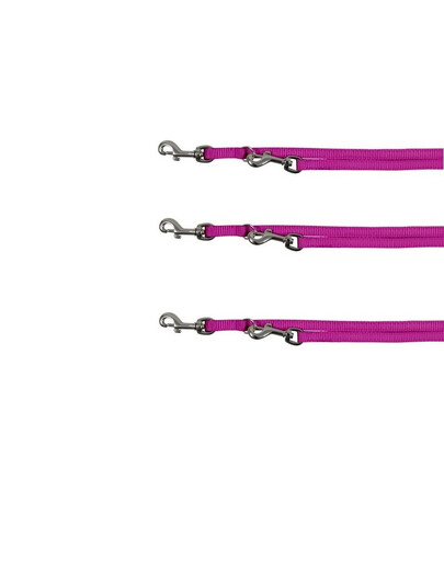 Trixie Premium dvigubas pavadėlis xs 2 m/10 mm violetinis