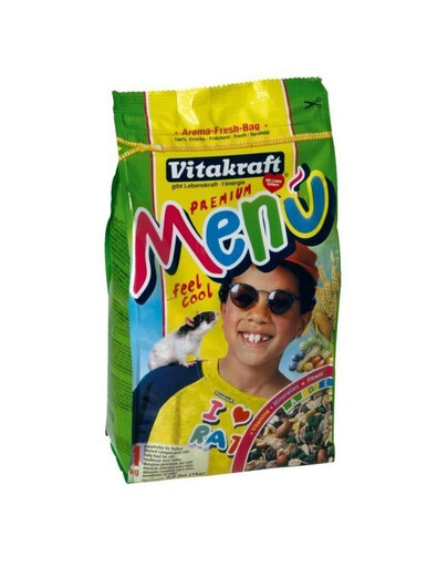 VITAKRAFT Premium menu Krmivo pro potkany asb 1 kg