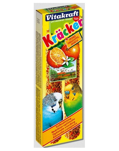 VITAKRAFT Kracker 2 Szt Dla Papugi falistej Pomarańczowe