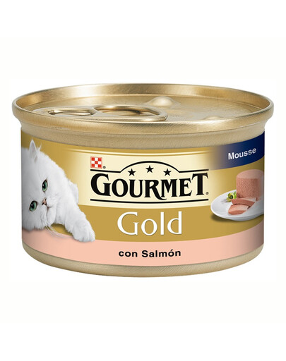 PURINA Gourmet gold mus łosoś 85g
