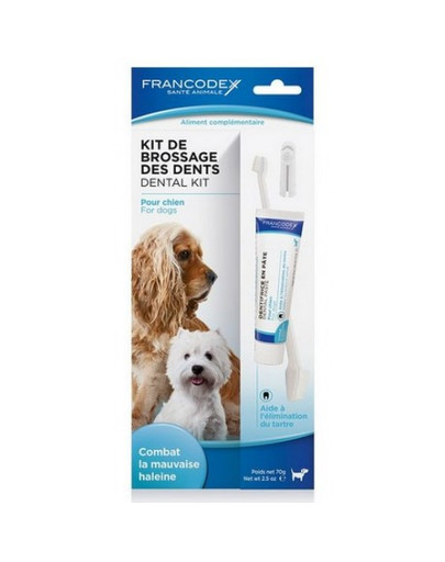 FRANCODEX Sada na čištění zubů - zubní pasta + kartáček