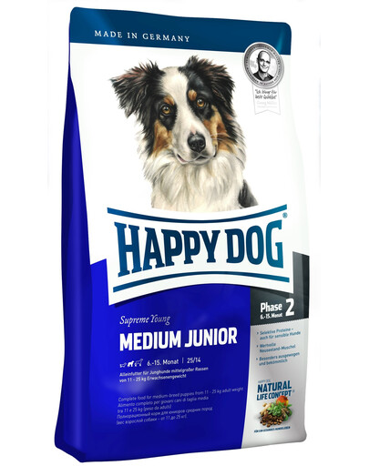HAPPY DOG Medium junior 25 10 kg