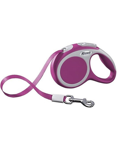 Flexi Vario XS juostinis pavadėlis 3 m rožinis